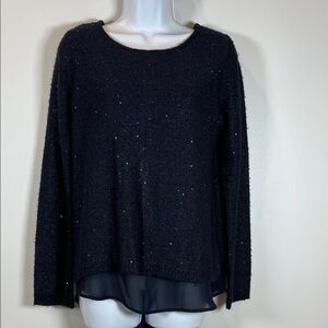Verve Ami Navy Blue Knit Sweater